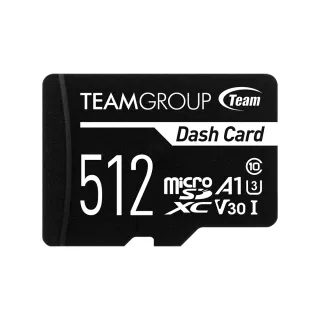 【Team 十銓】Dash Micro 512GB SDXC UHS-I U3 V30 行車專用記憶卡(含轉卡)