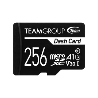 【Team 十銓】Dash Micro 256GB SDXC UHS-I U3 V30 行車專用記憶卡(含轉卡)
