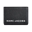 【MARC JACOBS 馬克賈伯】MARC JACOBS THE BOLD釦式牛皮6卡三折短夾(黑)