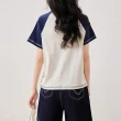 【MsMore】印花短袖T恤美式復古寬鬆顯瘦圓領短版上衣#121309(米白)