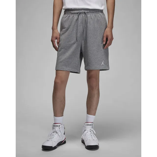 【NIKE 耐吉】雙11 短褲 運動褲 休閒 男 AS M J ESS FLC SHORT LB Jordan 喬丹 灰色(FQ4535091)