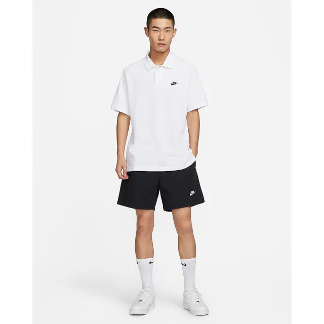 【NIKE 耐吉】短袖 POLO衫 短袖 上衣 T恤 運動 休閒 男 AS M NK CLUB SS POLO PIQUE 白色(FN3895100)