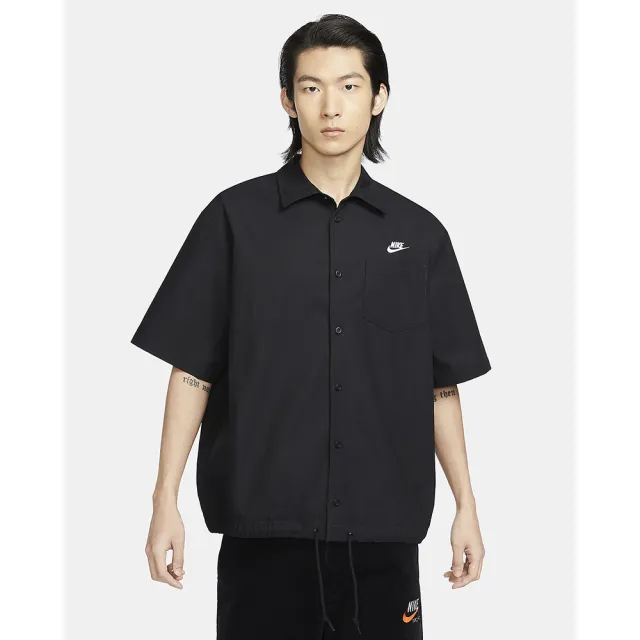 【NIKE 耐吉】短袖 上衣 T恤 運動 休閒 男 女 AS M NK CLUB SS VENICE TOP 黑色(FN3903010)