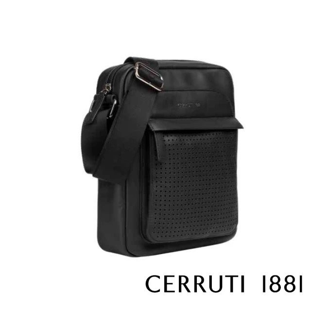 Cerruti 1881Cerruti 1881 限量2折 頂級義大利小牛皮肩背包斜背包 全新專櫃展示品(黑色 CEBO06540M)