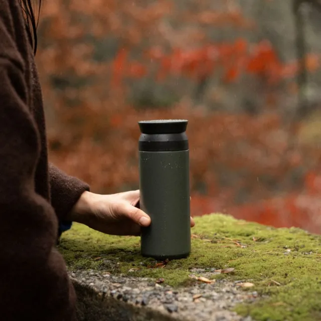 【Kinto】TRAVEL TUMBLER隨行保溫瓶350ml-森林綠