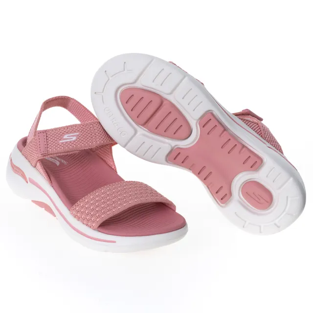 【SKECHERS】女鞋 健走系列涼拖鞋 GO WALK ARCH FIT SANDAL(140264ROS)