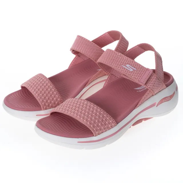 【SKECHERS】女鞋 健走系列涼拖鞋 GO WALK ARCH FIT SANDAL(140264ROS)