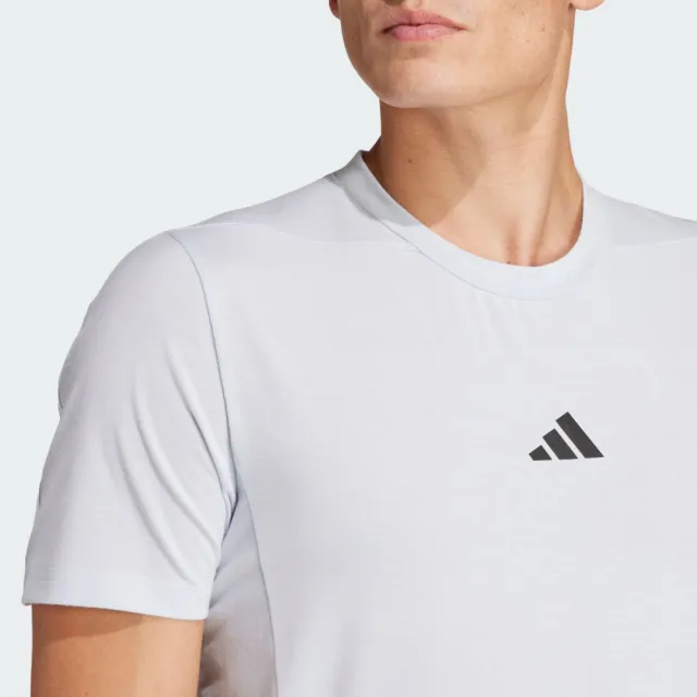 【adidas 愛迪達】上衣 男款 短袖上衣 運動 D4T TEE 白 IS3829