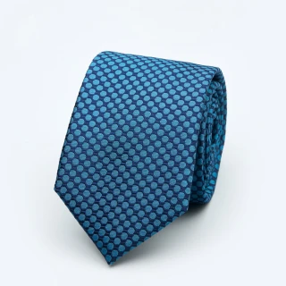 【SST&C 新品９折】藍色圓點窄版領帶1912403001