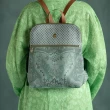 【PIP STUDIO】買一送一★Kyoto Festival 後背包-綠(包袋+質感化妝收納包)
