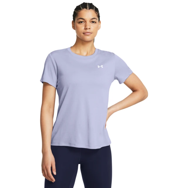 UNDER ARMOUR 女 Tech Textured 短袖T-Shirt_1383641-539(紫色)