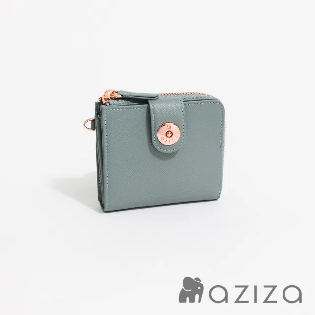 【aziza】OLA拉鍊簡式短夾(多色)