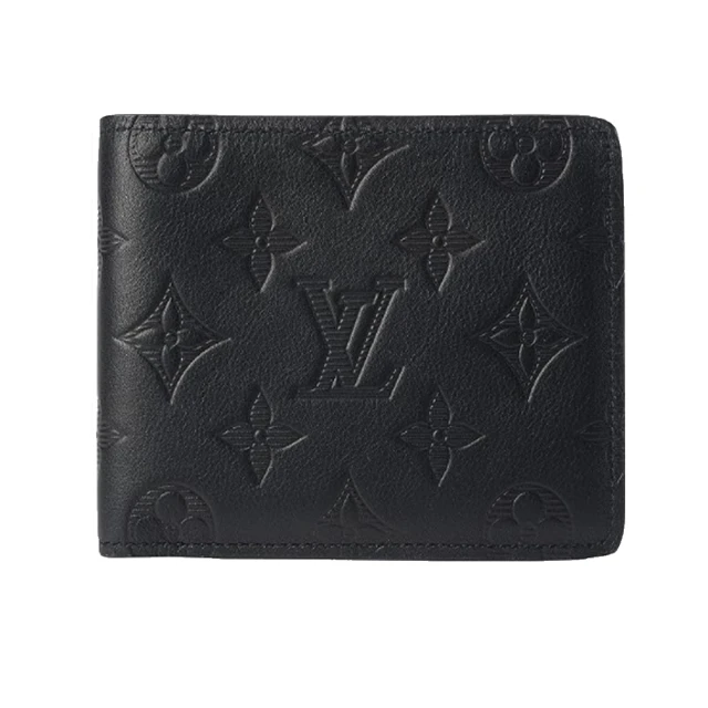 Louis Vuitton 路易威登Louis Vuitton 路易威登 M62901 經典Multiple系列Monogram柔軟小牛皮對開男用錢包短夾(黑色)