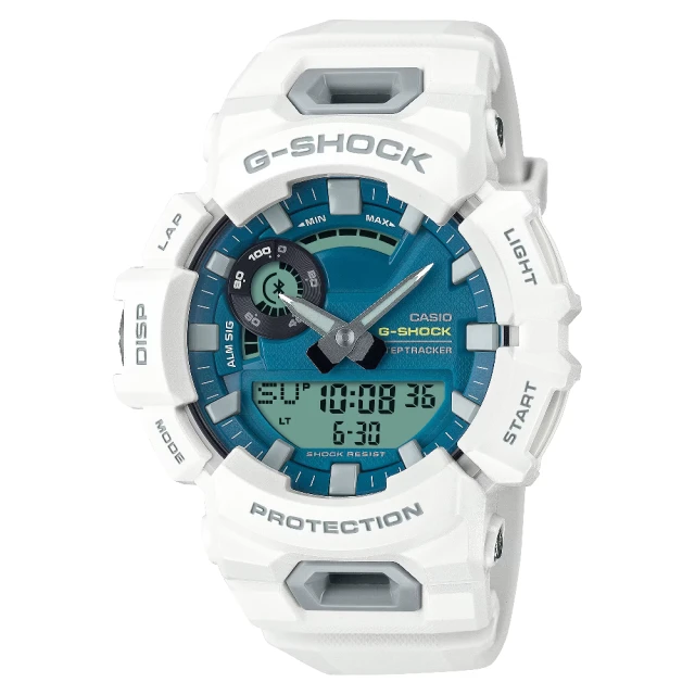 CASIO 卡西歐CASIO 卡西歐 GBA-900 系列 酷炫自信運動型爆款時尚腕錶 經典白 48.9MM(GBA-900CB-7A)