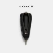 【COACH蔻馳官方直營】經典Logo拉鏈鑰匙包-QB炭黑色(CB927)