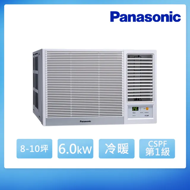 【Panasonic 國際牌】8-10坪 R32 一級能效變頻冷暖窗型右吹式冷氣(CW-R60HA2)