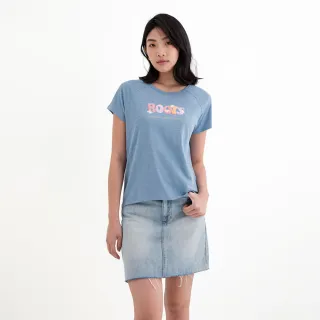 【Roots】Roots 女裝- FLORAL RAGLAN短袖T恤(藍色)