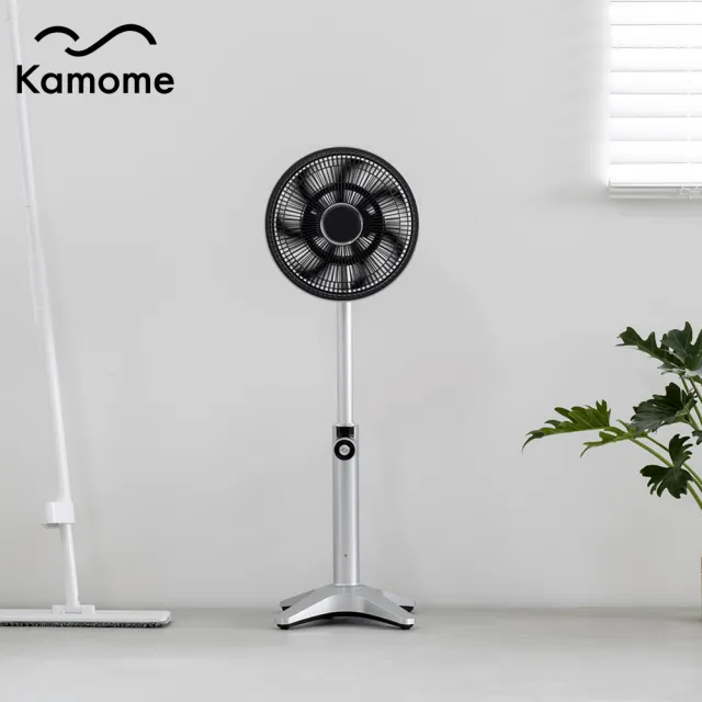 【Kamome】極靜音金屬循環風扇 FKLT-251D(銀色 10吋)