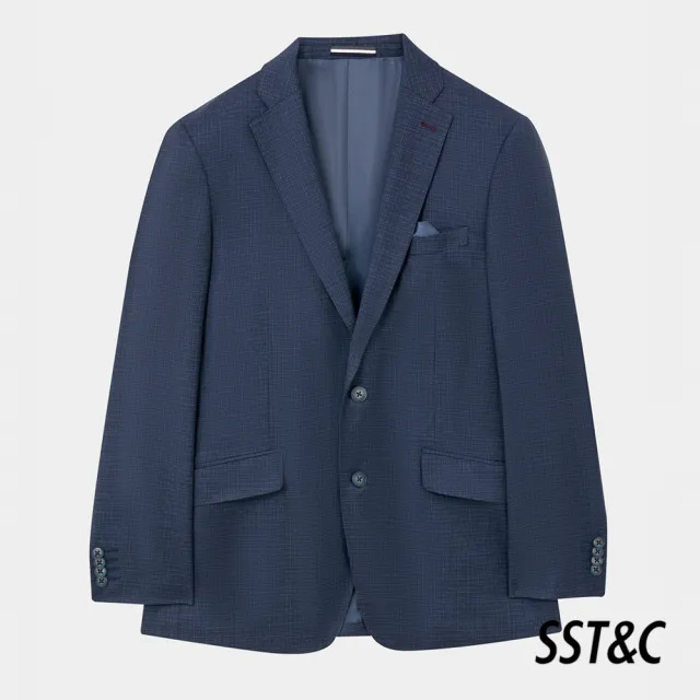 【SST&C】藏青紋理裁縫西裝外套0112404005(換季75折)