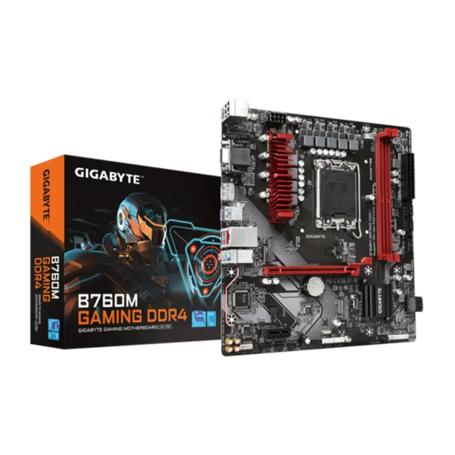 【GIGABYTE 技嘉】B760M GAMING DDR4 主機板+技嘉 RTX4060 GAMING OC 8G 顯示卡(組合7-3)