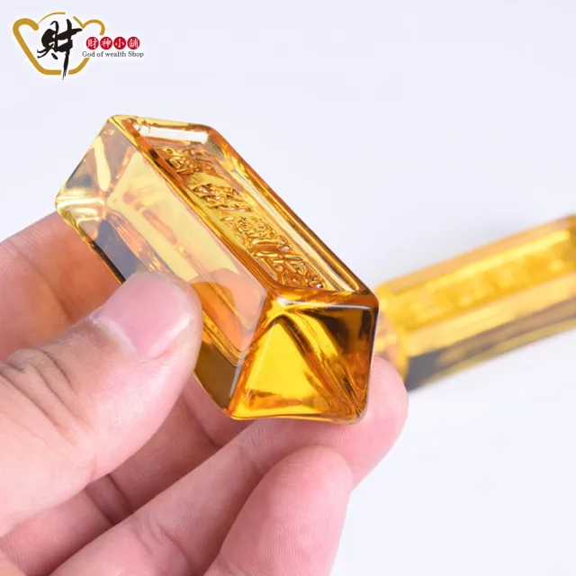【財神小舖】金光閃閃 黃金萬兩金條3入組(已開光 招財招福 擺飾 財運 送禮)