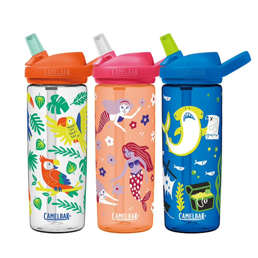 【CAMELBAK】600ml eddy+兒童吸管運動水瓶RENEW(大容量兒童水瓶/升級版/水壺)