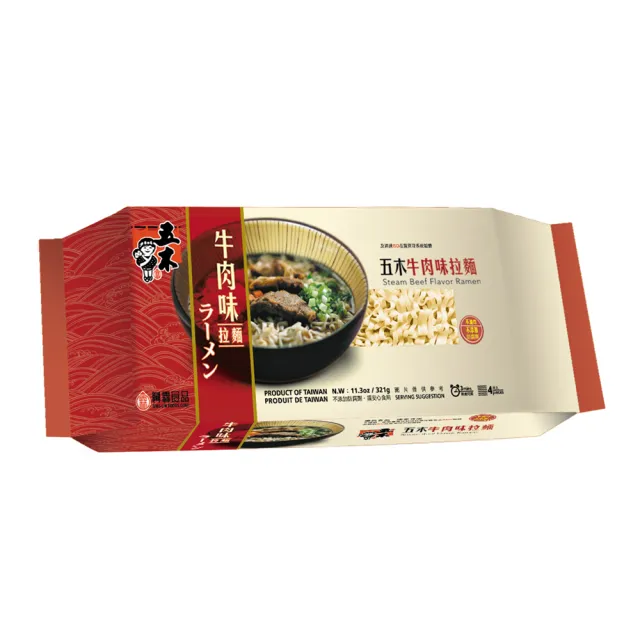 【五木】牛肉味拉麵(321g/包)