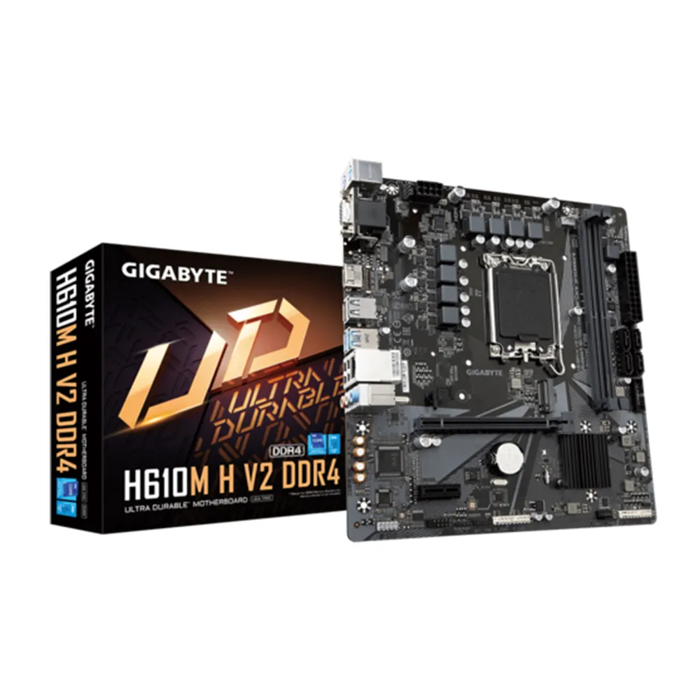 【GIGABYTE 技嘉】H610M H V2 DDR4 主機板+KIOXIA Exceria G2 500G M.2 SSD(組合3-2)