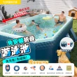 【DaoDi】泳池 免充氣折疊游泳池3米(附豪華戲水組 兒童戲水池 摺疊泳池 家庭水池 儲水桶)
