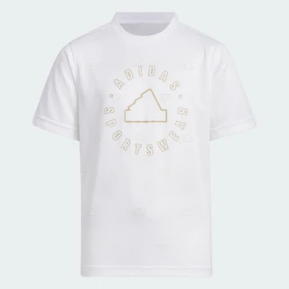 【adidas 愛迪達】短袖上衣 T恤 吸濕排汗 童裝 IT4032