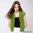 【MOMA】清新翠綠網紗背心外套(綠色)