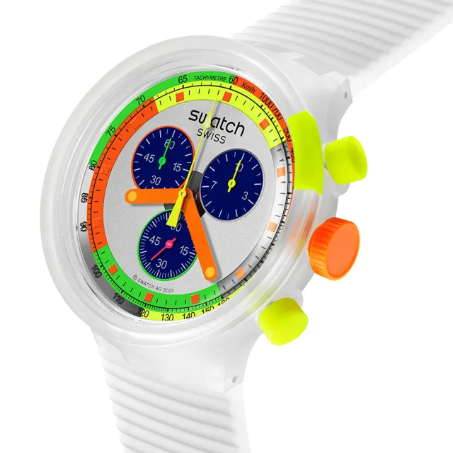 【SWATCH】BIG BOLD系列手錶 SWATCH NEON JELLY 男錶 女錶 手錶 瑞士錶 錶(47mm)