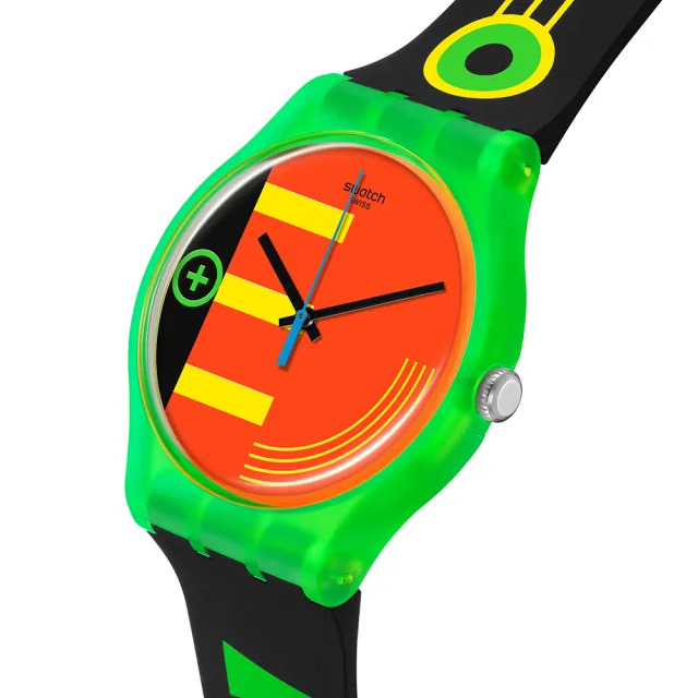 【SWATCH】NEON RIDER 經典手錶/男錶/女錶/瑞士製造 SO29G106(41mm)