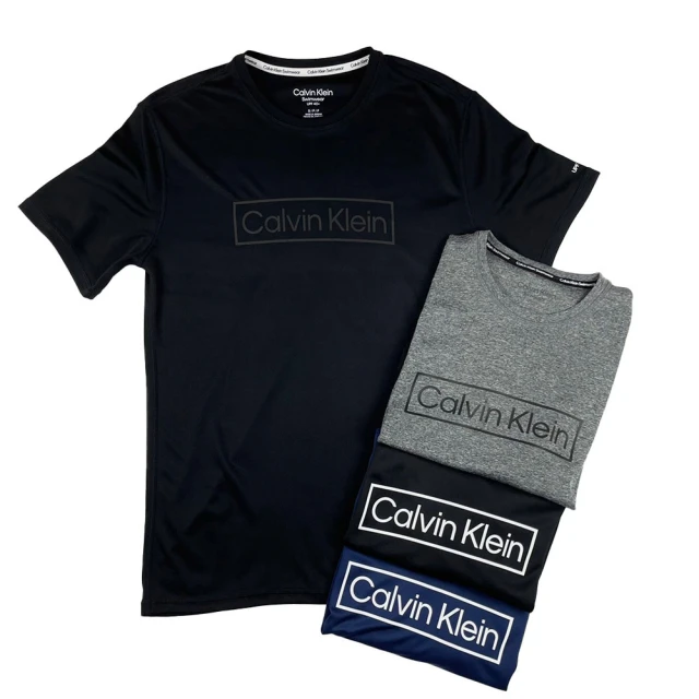 Calvin Klein 凱文克萊Calvin Klein 凱文克萊 方框設計 抗UV 排汗衫 防曬衣 現貨 T恤 短袖 快乾 排汗衣 CK 短T(短袖 T恤)