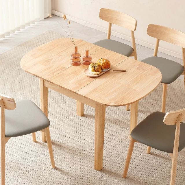 MUNA 家居 小美式4.2尺柚木色餐桌/不含椅(桌子 餐桌