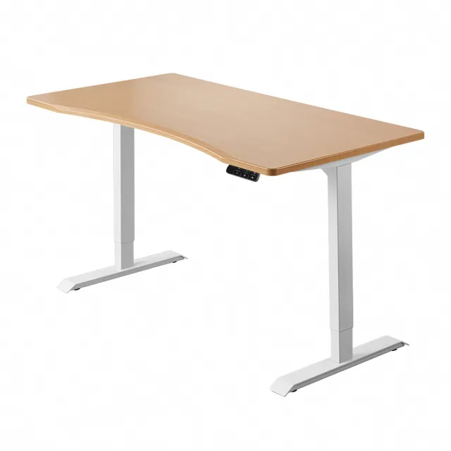 【FUNTE】Prime 電動升降桌/二節式 120x80cm 弧度桌板 八色可選(辦公桌 電腦桌 工作桌)