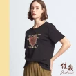 【Just Wear 佳葳】立體字母棉質上衣 2色(女上衣/女上著/印圖/印字/短袖/質感/休閒)