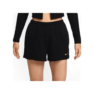 【NIKE 耐吉】As W Nsw Nk Chll Ft Mr 4in Sho 女款 黑色 運動 短褲 HF6941-010