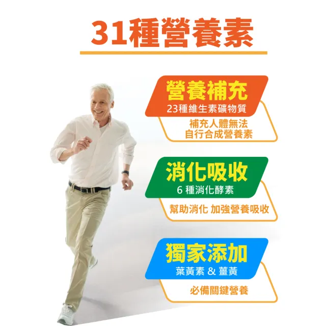 【LOVITA 愛維他】綜合維他命礦物質素食錠*6瓶(共360顆/瓶;葉黃素 酵素 薑黃 B群 維他命C 鈣 鎂 鋅)