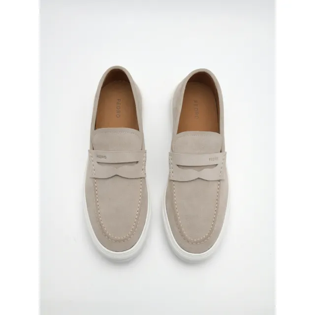 【PEDRO】Ridge 絨面革運動鞋-灰褐色(小CK高端品牌 新品上市)