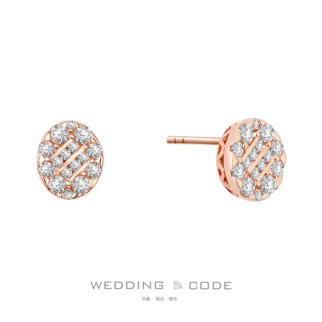 WEDDING CODE 14K金 9分鑽石耳環 3747(