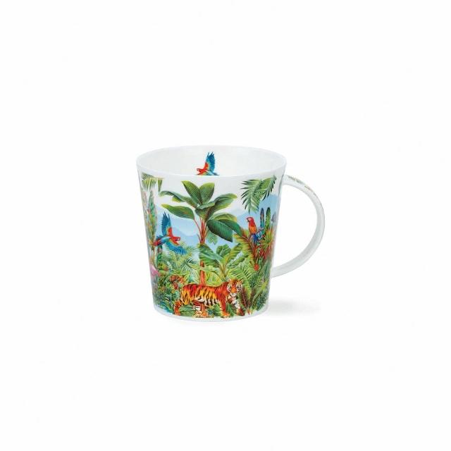 【DUNOON】叢林探險骨瓷馬克杯-虎-480ml(100%英國製 居禮名店獨家代理)