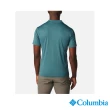 【Columbia 哥倫比亞 官方旗艦】男款-Zero Rules™涼感防曬快排短袖Polo衫-碧綠色(UAE60820JP/IS)