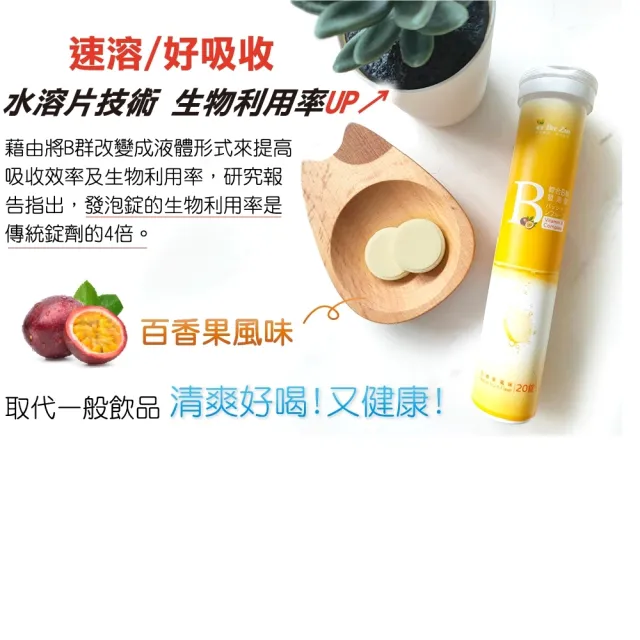 【即期品】BeeZin康萃 綜合維生素B群發泡錠(效期至2024.12.01)