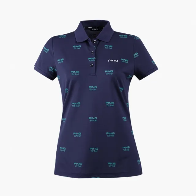 【PING】女款網眼吸濕排汗抗UV高爾夫短袖POLO衫-共3色(GOLF/高爾夫球衫/RA24193)