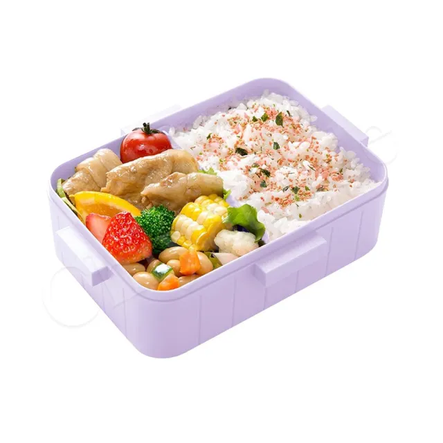 【百科良品】日本製 Hello Kitty凱蒂貓 萌萌粉紫 便當盒 保鮮餐盒 抗菌加工Ag+ 650ML(周年限定版)