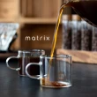 【Matrix】迷你耐熱玻璃馬克杯2入組 80ml(手沖咖啡/分享壺/耐熱玻璃/量杯/咖啡壺/分享杯)