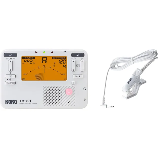 【KORG】KORG TM-70C 調音器/節拍器+CM400 拾音夾 TM-60改版 TM-70T(TM-50 TM-60改版 TM-70)