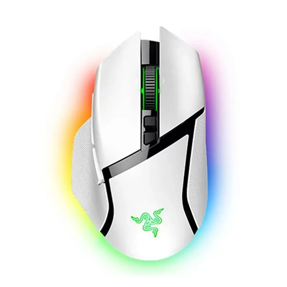 【Razer 雷蛇】Basilisk V3 Pro White 巴塞利斯蛇 無線電競滑鼠(RZ01-04620200-R3A1)