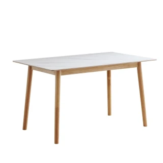 【MUNA 家居】伊蒂絲4.3尺本木岩板餐桌/不含椅(餐桌 桌子 休閒桌)